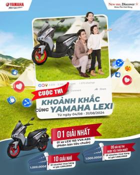  Trải nghiệm Yamaha LEXi - Phượt cùng gia đình, rinh ngay quà khủng 