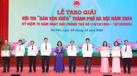 Công an TP Hà Nội đoạt Giải Xuất sắc chung khảo Hội thi “Dân vận khéo”