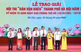 Công an TP Hà Nội đoạt Giải Xuất sắc chung khảo Hội thi “Dân vận khéo”