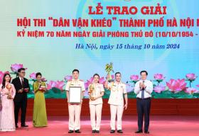 Công an TP Hà Nội đoạt Giải Xuất sắc chung khảo Hội thi “Dân vận khéo”