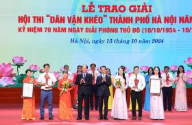 Công an TP Hà Nội đoạt Giải Xuất sắc chung khảo Hội thi “Dân vận khéo”