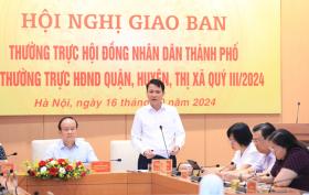 Giao ban Thường trực HĐND các cấp về nâng cao hiệu quả hoạt động chất vấn