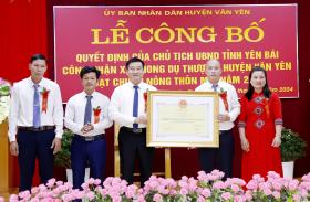 Xã Ph&#111;ng Dụ Thượng (Văn Yên) đón Bằng công nhận đạt chuẩn nông thôn mới