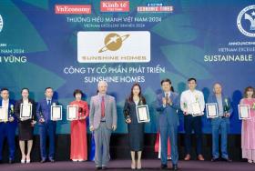  Sunshine Homes được vinh danh Top Thương hiệu Mạnh - Phát triển bền vững 2024 