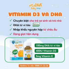 Dược phẩm Sabina ra mắt thực phẩm bảo vệ sức khỏe VitaDHA Baby Drops